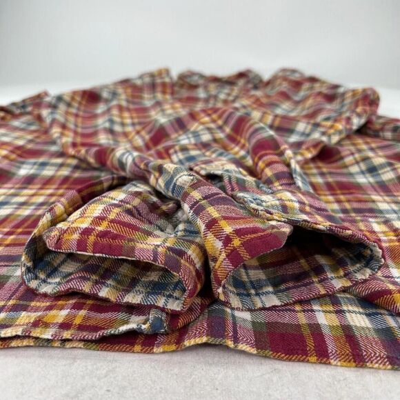 Cremieux Classics Dress Shirt Mens Size XL Red Plaid Long Sleeve - Picture 9 of 13